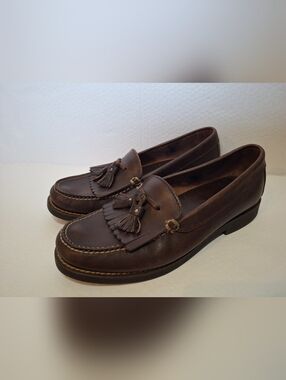 Polo Sport Ralph Lauren Vintage Kiltie Tasseled Slip Leather Loafer Men's 8.5D